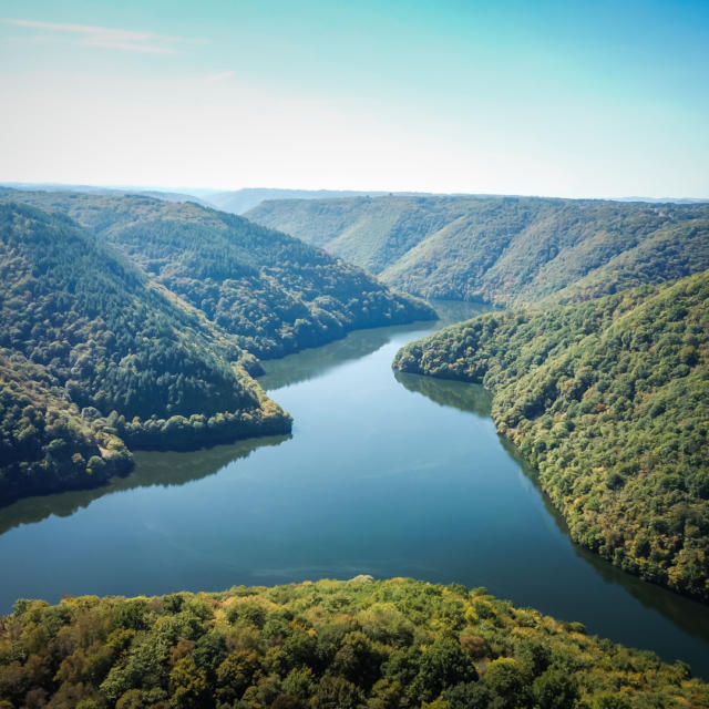 Les Gorges de la Dordogne vue du Roc du Busatier