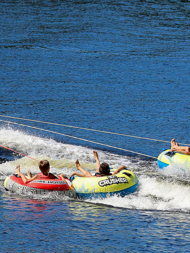 Sport de plein air sur le lac de Marcillac-la-Croisille