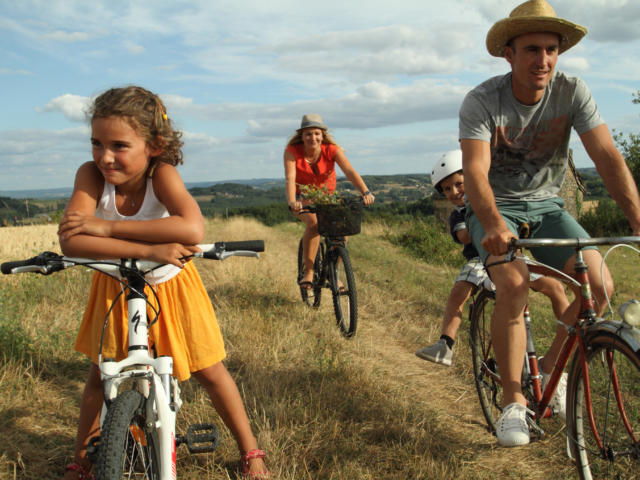 Randonnée à vélo et en famille