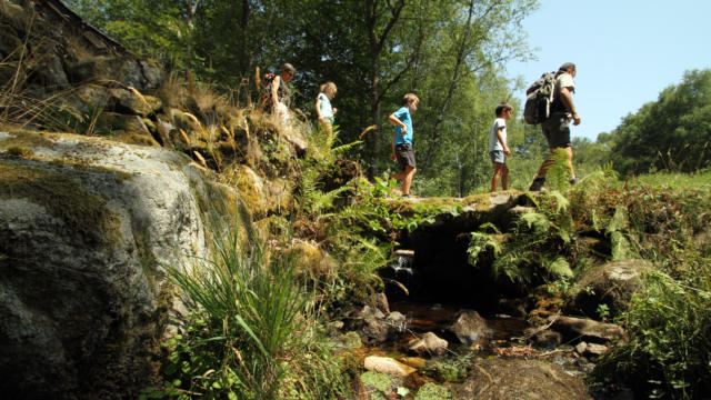 Randonnée au plateau de Millevaches en famille