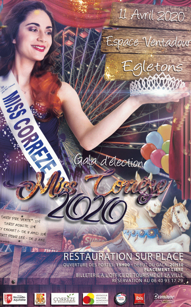 Affiche Miss Corrèze 2020