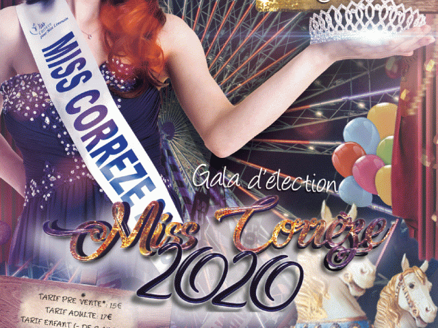 Affiche Miss Corrèze 2020