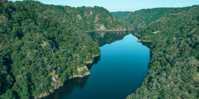 Vue aérienne des Gorges de la Dordogne en Corrèze